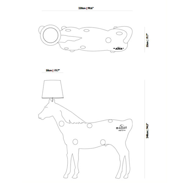 Lámpara Horse Floor-50020