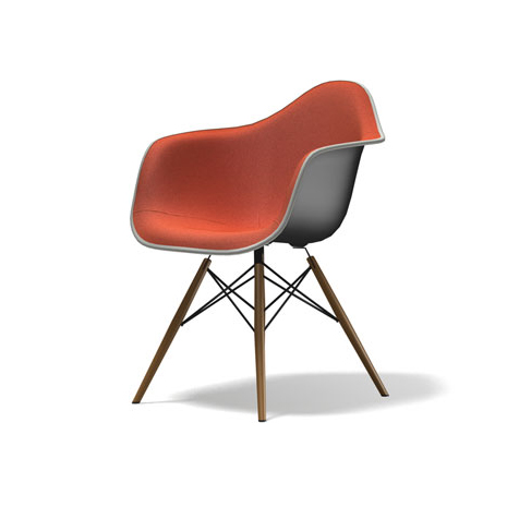 Eames Plastic DAW Upholstered Chair-116569