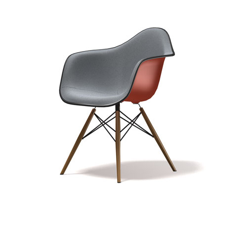 Eames Plastic DAW Upholstered Chair-116567