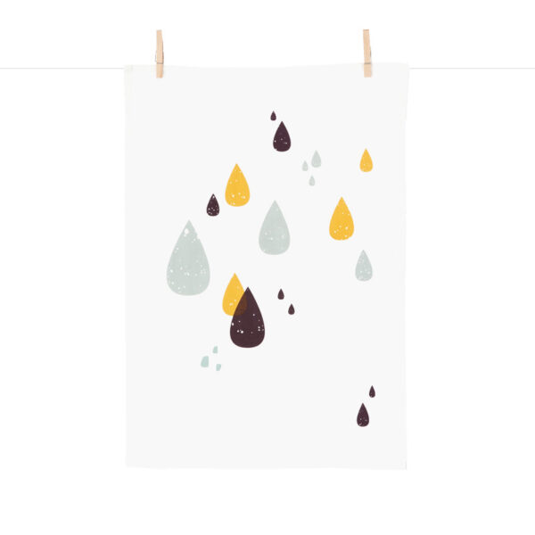 Tea Towel Drops Azul ER-0