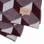 Manta Squares Burdeos ER-121821