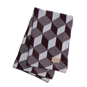 Manta Squares Burdeos ER-0