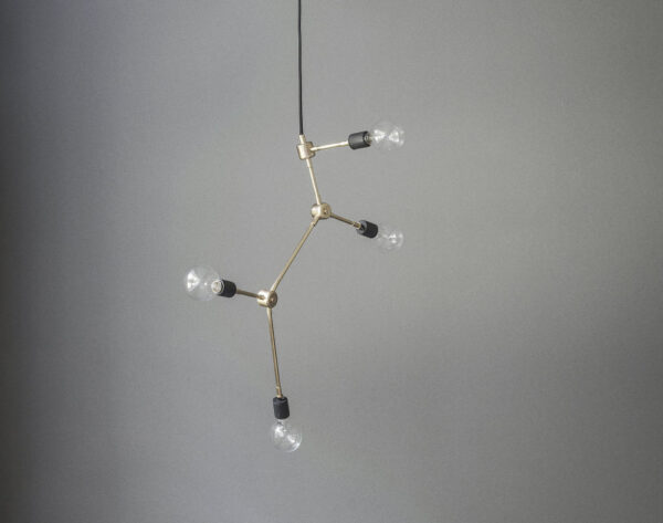 Lámpara Franklin Chandelier Latón ER-125577