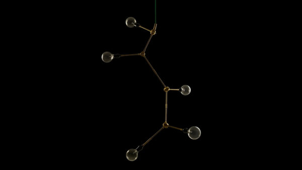 Lámpara Franklin Chandelier Latón ER-125578