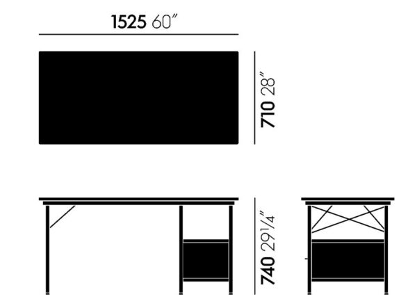 Escritorio Eames Unit EDU ER-125316