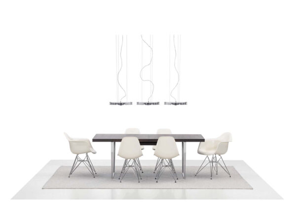 Silla Eames Plastic DSR Blanco - Cromo ER-124757