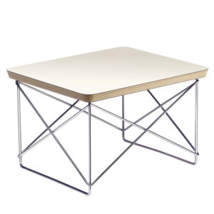 Mesa Occasional LTR Blanco - Base Cromada ER-0