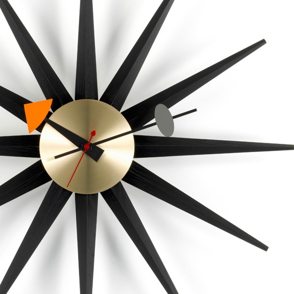 Reloj Sunburst Negro/Latón ER-125082