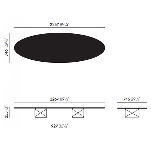 Mesa Elliptical ETR Negro / Basic Dark ER-126004