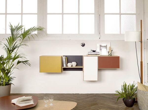 Lauki 03 Roble Organic / Graphite / Brick / Ochre / Blanco-280691