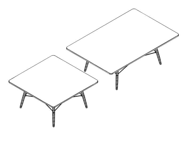 Mesa Eames Coffee Table-136204