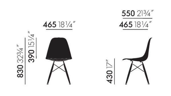 Silla Eames Plastic DSW -146973