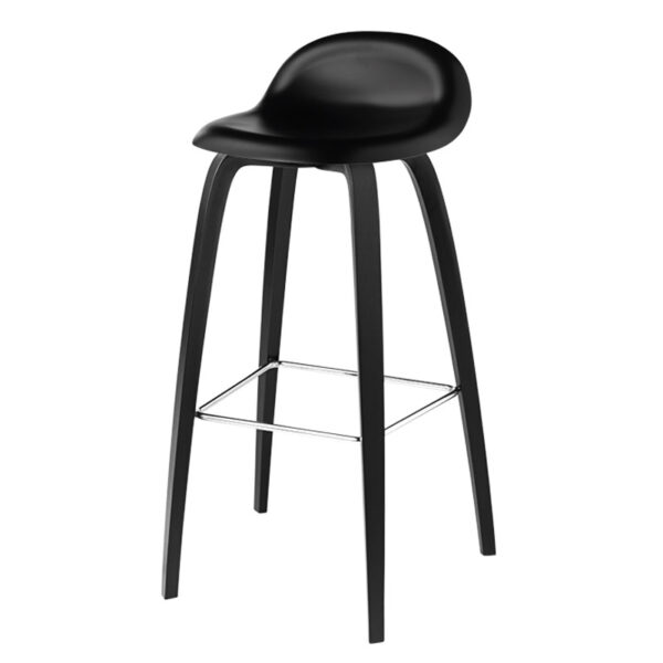 Taburete Gubi 3D Low Hirek Negro ER-0