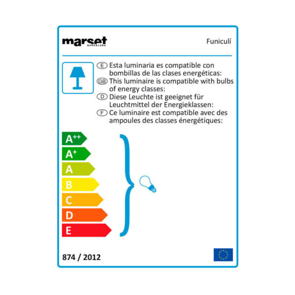 Lámpara Funiculí Table Azul ER-156189