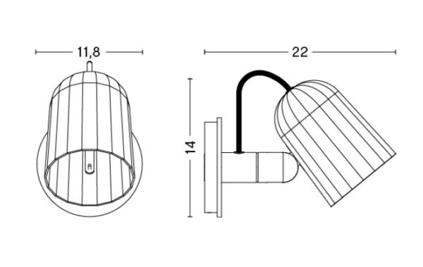 Lámpara Noc Wall-239422