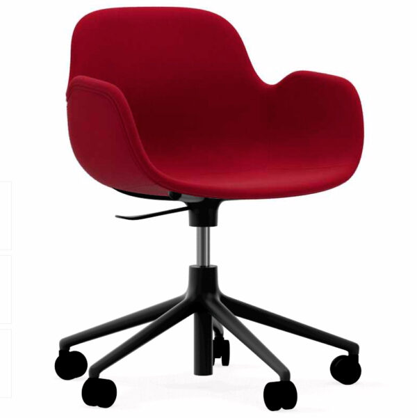 Silla Form Arms Tapizada Giratoria Con Ruedas-158492