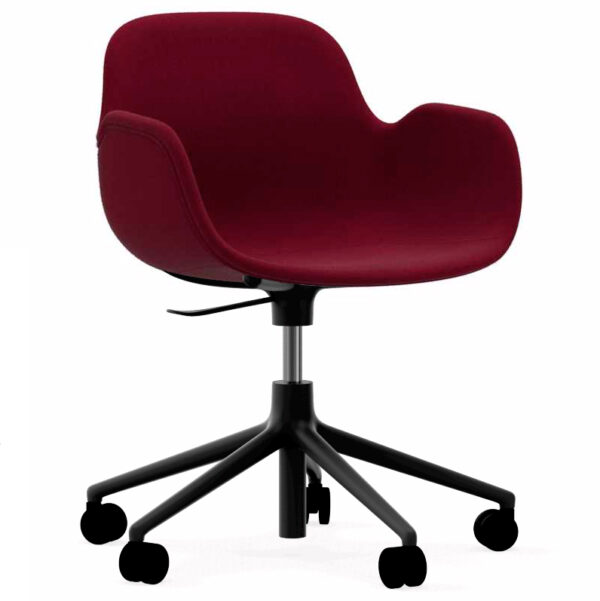 Silla Form Arms Tapizada Giratoria Con Ruedas-158481