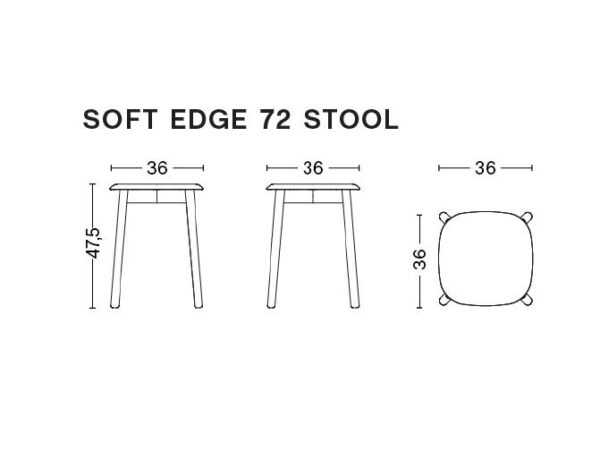 Taburete Soft Edge 72 -171545