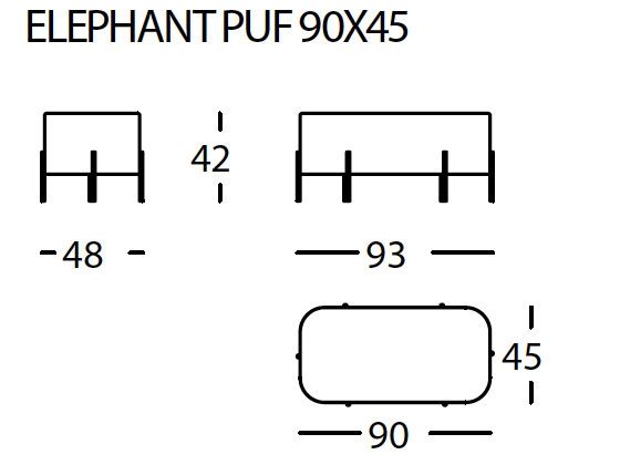 Pouf Elephant -193244