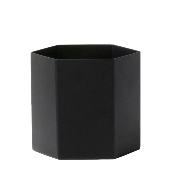Macetero Hexagon Dusty Black L ER-0