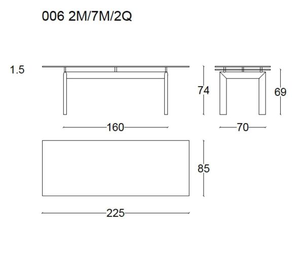 6 Table Tube d’avion-204593