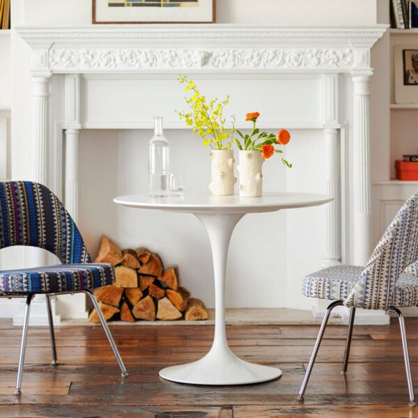 Mesa Saarinen Round 120 Blanco ER-206225
