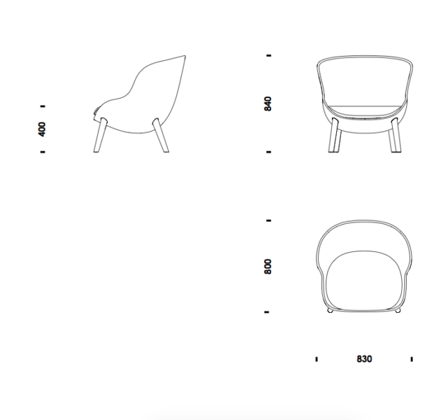 Sillón Hyg Low Roble-216015