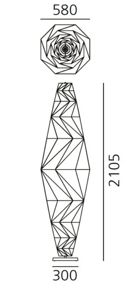 Lámpara Minomushi Floor-218060