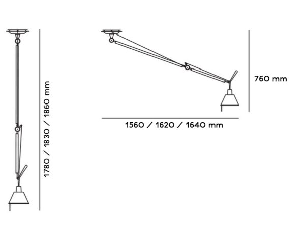 Lámpara Tolomeo Decentrata Pendant-220185