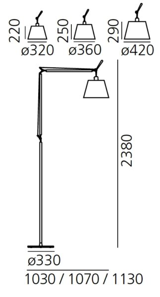 Lámpara Tolomeo Mega Floor-219924