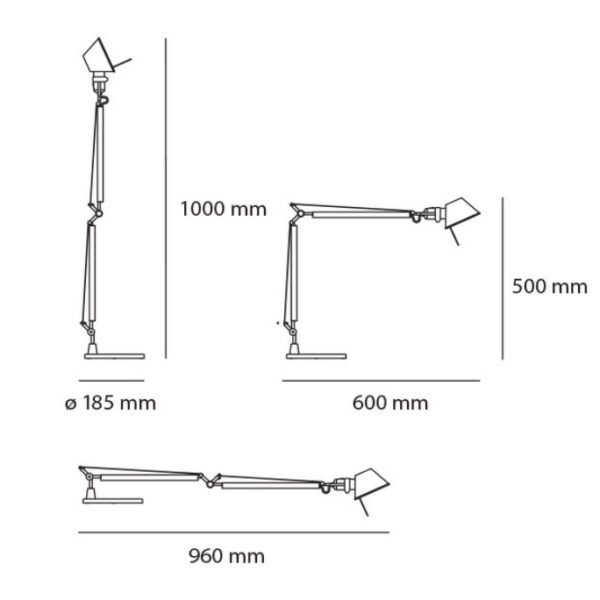 Lámpara Tolomeo Midi LED Table-219599