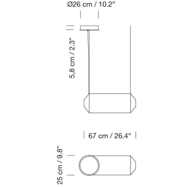 Lámpara Tekiò Horizontal-222810