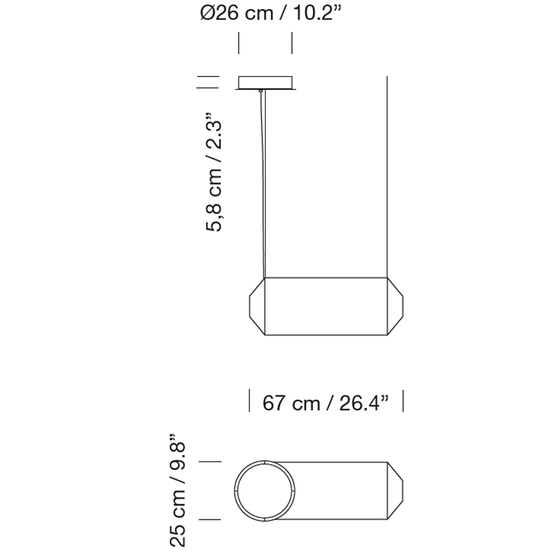 Lámpara Tekiò Horizontal-222810