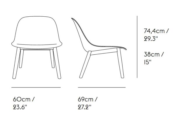 Sillón Fiber Lounge Wood-229256