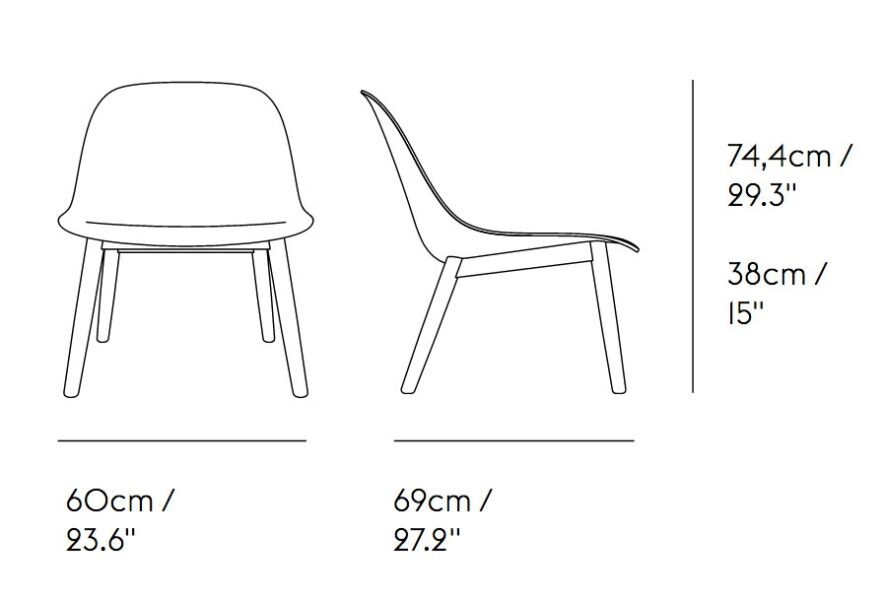 Sillón Fiber Lounge Wood-229256
