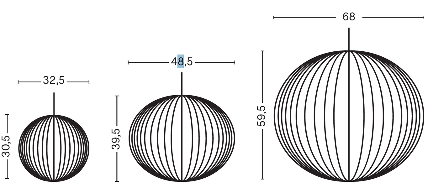 Lámpara Nelson Ball Bubble Pendant-247785