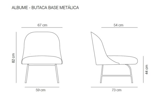 Sillón Aleta Metal-240542