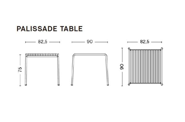 Mesa Palissade Verde Oliva ER-242627