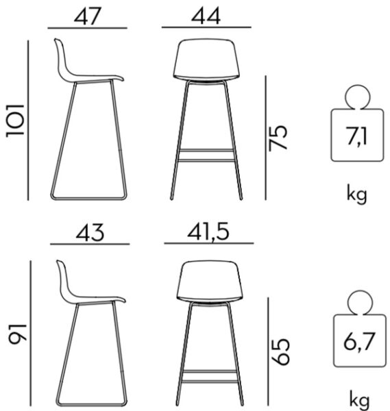 Taburete Varya Tapiz-247160