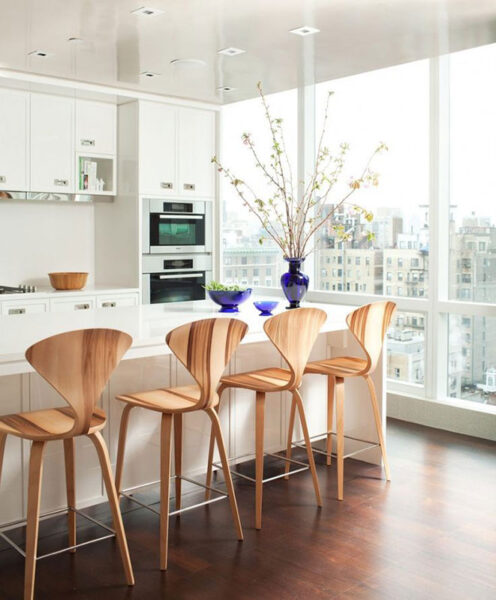 Cherner Wlanut Wood Stool-249424
