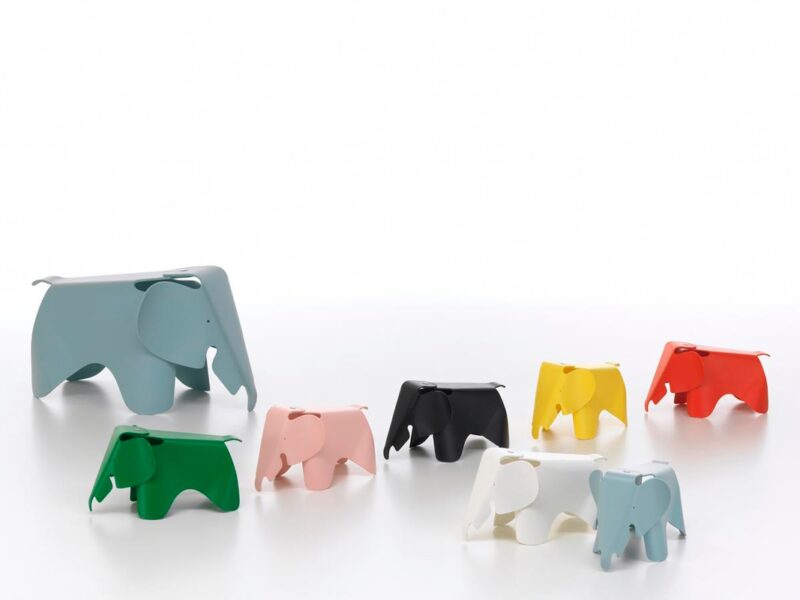 Eames Elephant Small Blanco ER-247604