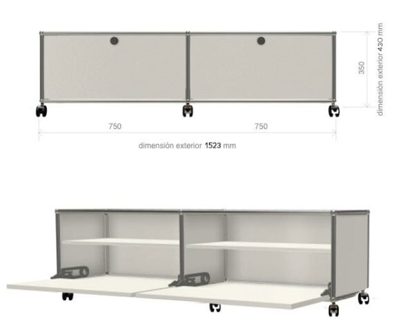 Mueble Auxiliar Haller 2 Wheels-282168