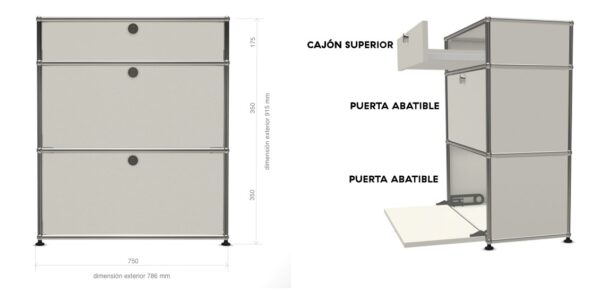 Cómoda Haller 3 High-255961