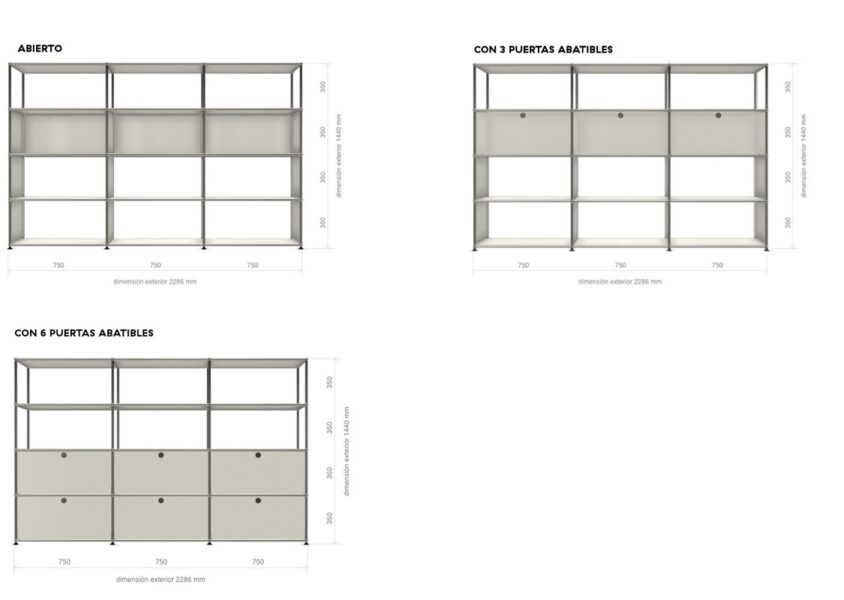 Estantería Haller Bookcase 750/3-256192