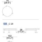 Mesa 535 Table à Plateau Interchangeable-259137
