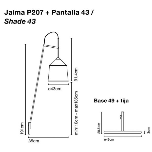 Lámpara Jaima Floor-259428