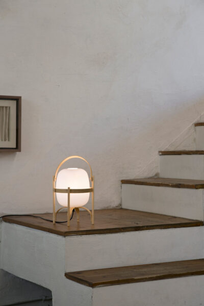 Lámpara Cestita Polietileno Blanco Opal ER-264528