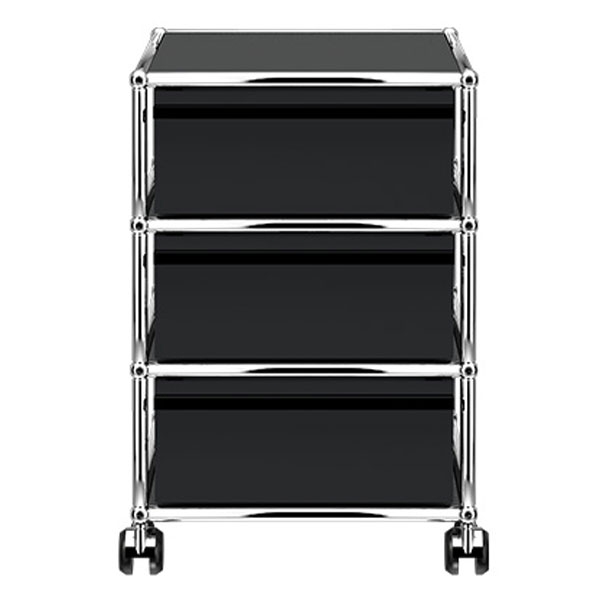 Cajonera Haller 3 Cajones Negro Grafito ERF