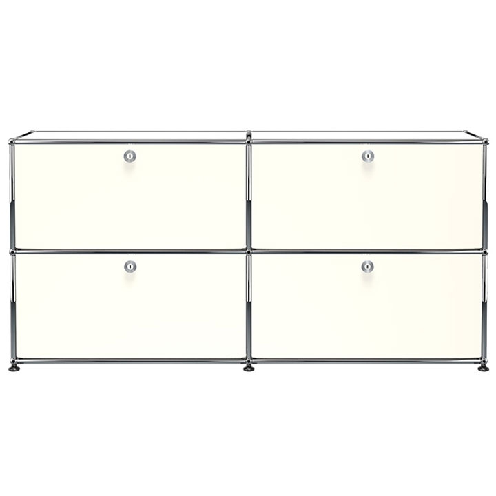 Aparador Haller Módulo 4 Puertas Blanco Puro