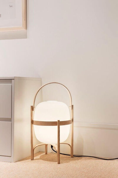 Lámpara Cestita Polietileno Blanco Opal ER-264535